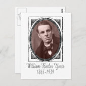 Carte Postale William Butler Yeats (Devant / Derrière)