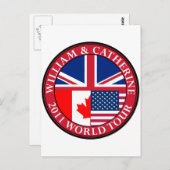 Carte Postale William et Catherine (Devant / Derrière)