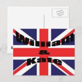 Carte Postale William et Kate (Devant / Derrière)