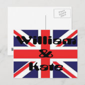 Carte Postale William et Kate (Devant / Derrière)
