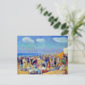 Carte Postale William Glackens Crowd au bord de mer (Debout devant)