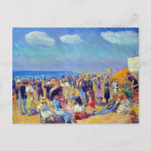 Carte Postale William Glackens Crowd au bord de mer