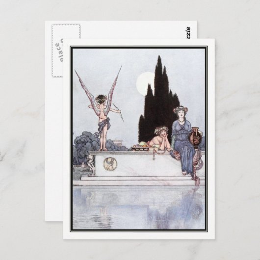 Carte Postale William Heath Robinson - Le rêve d'une nuit d'été (Devant / Derrière)
