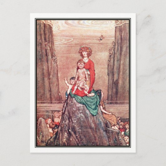 Carte Postale William Heath Robinson - The Water Baby (Devant)