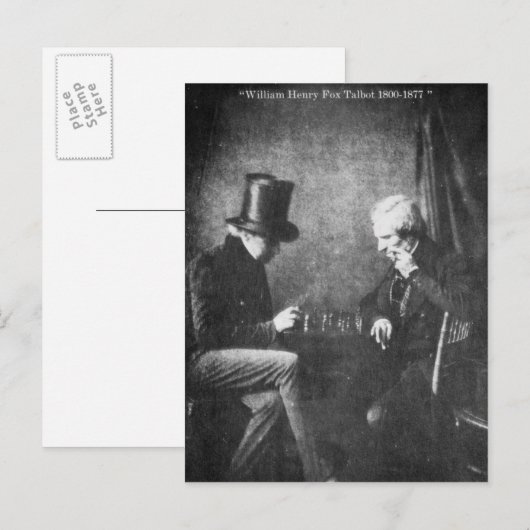 Carte Postale William Henry Fox Talbot (Devant / Derrière)