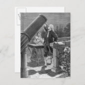 Carte Postale William Herschel découvre la planète Uranus (Devant / Derrière)