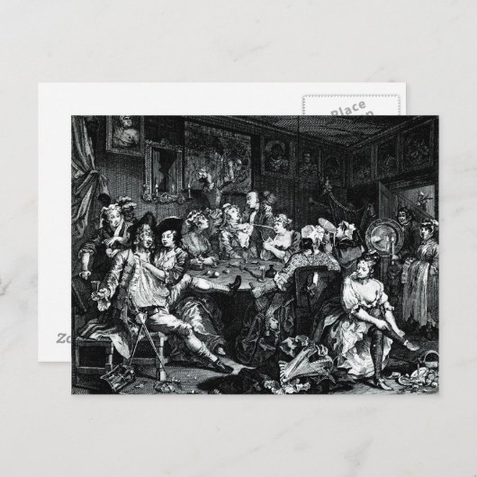 Carte Postale William Hogarth Art (Devant / Derrière)