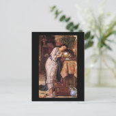 Carte Postale William Holman Hunt Isabella et le Pot de Basil (Debout devant)