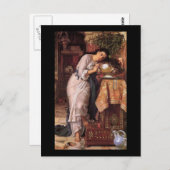 Carte Postale William Holman Hunt Isabella et le Pot de Basil (Devant / Derrière)