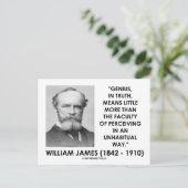 Carte Postale William James Genius Percevoir Une Façon Inhabitue (Debout devant)