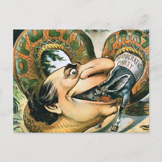 Carte Postale William Jennings Bryan le serpent (Devant)