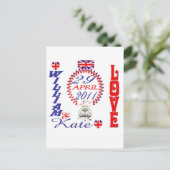 Carte Postale William & Kate Royal Mariage Objets de collection  (Debout devant)