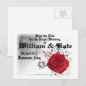 Carte Postale William & Kate Royal Mariage Objets de collection  (Devant / Derrière)