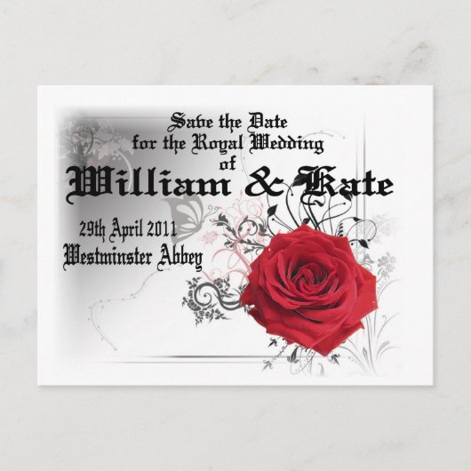 Carte Postale William & Kate Royal Mariage Objets de collection  (Devant)