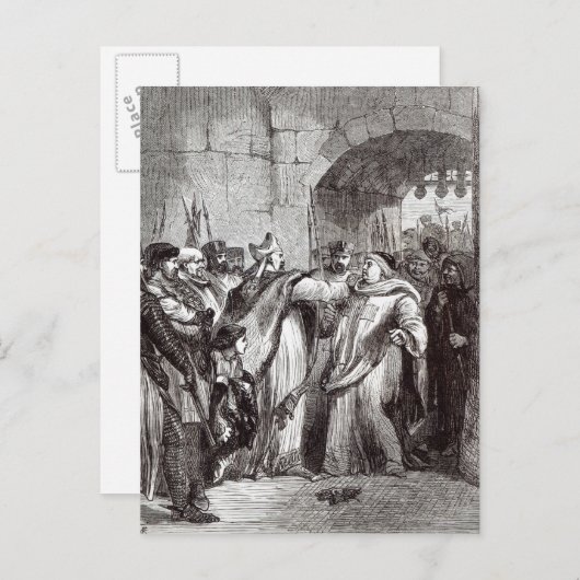 Carte Postale William Longchamp et Hugh de Pudsey (Devant / Derrière)