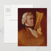 Carte Postale William Makepeace Thackeray, vers 1864 (Devant / Derrière)