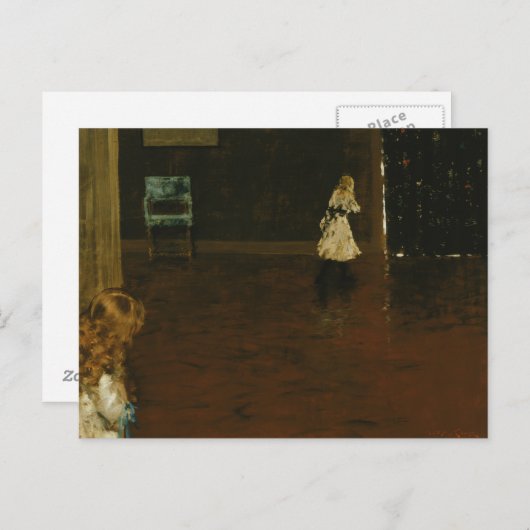 Carte Postale William Merritt Chase - Cacher et rechercher (Devant / Derrière)