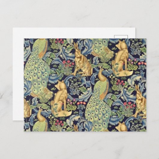 Carte Postale William Morris (Devant / Derrière)