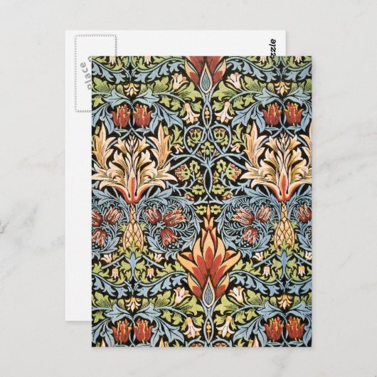 Carte Postale William Morris (Devant / Derrière)