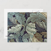Carte Postale William Morris Acanthus Feuilles (Devant / Derrière)