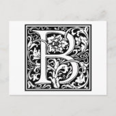 Carte Postale William Morris Alphabet "B" (Devant)