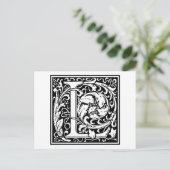 Carte Postale William Morris Alphabet "L" (Debout devant)