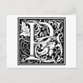 Carte Postale William Morris Alphabet "P" (Devant)