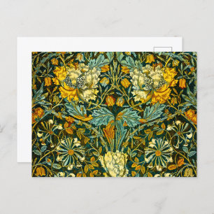 Carte Postale William Morris Antique Honeysuckle Motif Floral
