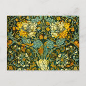 Carte Postale William Morris Antique Honeysuckle Motif Floral (Devant)