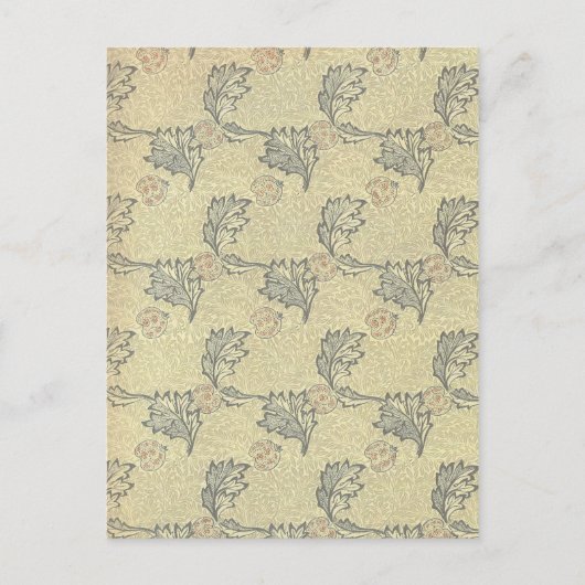 Carte Postale William Morris Apple Design (Devant)