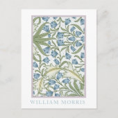 Carte Postale William Morris - Bellflowers : Bleu & Vert Floral (Devant)