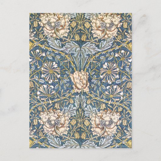 Carte Postale William Morris Blue Floral (Devant)