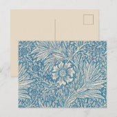 Carte Postale William Morris - Blue Marigold (Devant / Derrière)