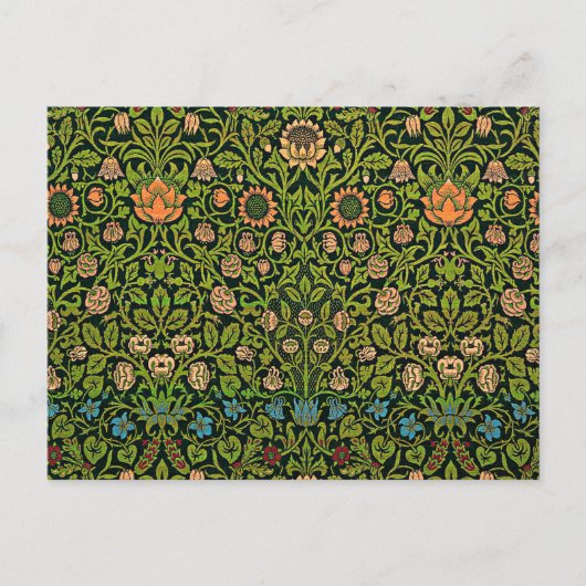 Carte Postale William Morris - Columbine, vert foncé, Case-Mate (Devant)
