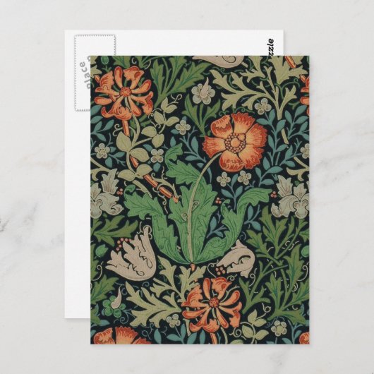 Carte Postale William Morris Compton Fond d'écran classique (Devant / Derrière)