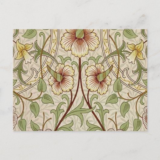 Carte Postale William Morris Daffodil Fond d'écran classique (Devant)