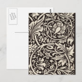 Carte Postale William Morris Daffodil Papier peint floral (Devant / Derrière)