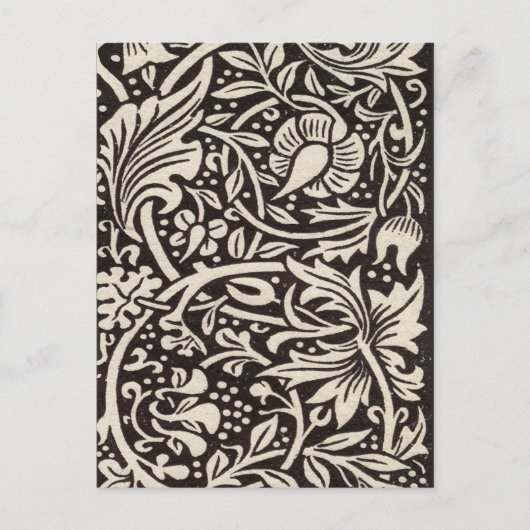 Carte Postale William Morris Daffodil Papier peint floral (Devant)