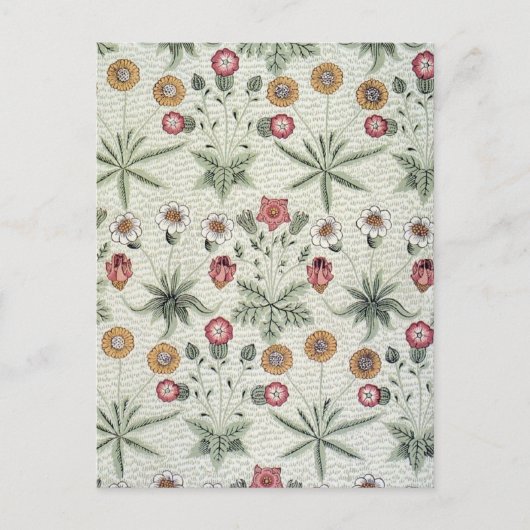 Carte Postale William Morris Daisy Floral Fond d'écran Motif (Devant)