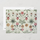 Carte Postale William Morris Daisy Floral Fond d'écran Motif (Devant / Derrière)