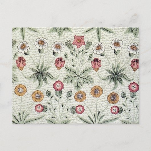 Carte Postale William Morris Daisy Floral Fond d'écran Motif (Devant)