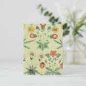Carte Postale William Morris Daisy Floral Fond d'écran Motif (Debout devant)