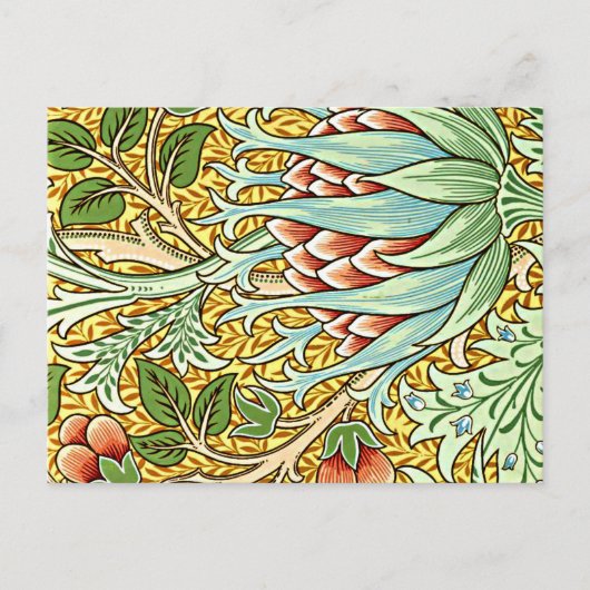 Carte Postale William Morris design, Artichoke (Devant)