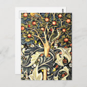 Carte Postale William Morris design, Woodpecker (Devant / Derrière)