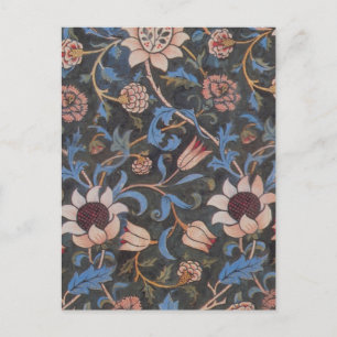 Carte Postale William Morris Evenlode Textile Floral Art