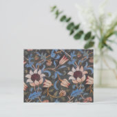 Carte Postale William Morris Evenlode Textile Floral Art (Debout devant)