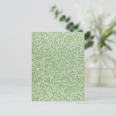 Carte Postale William Morris Fleur Willow Classic Green (Debout devant)