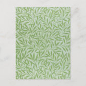 Carte Postale William Morris Fleur Willow Classic Green (Devant)