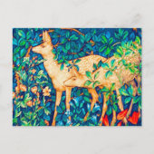 Carte Postale William Morris Forest Deer Tapestry Imprimer (Devant)