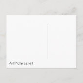 Carte Postale William Morris Forest Rabbit Floral Art (Dos)